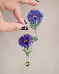 Aciano — Cornflower Drop Earrings