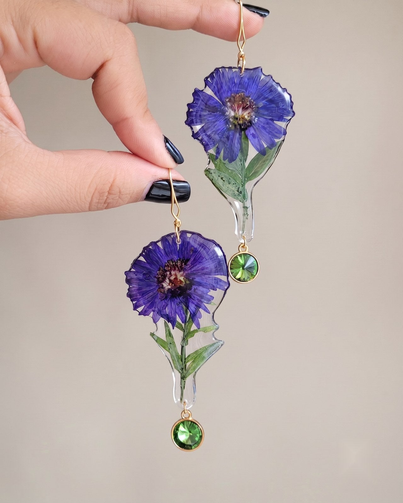 Aciano — Cornflower Drop Earrings