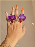 Anillo Orquídea — Purple Orchid Ring